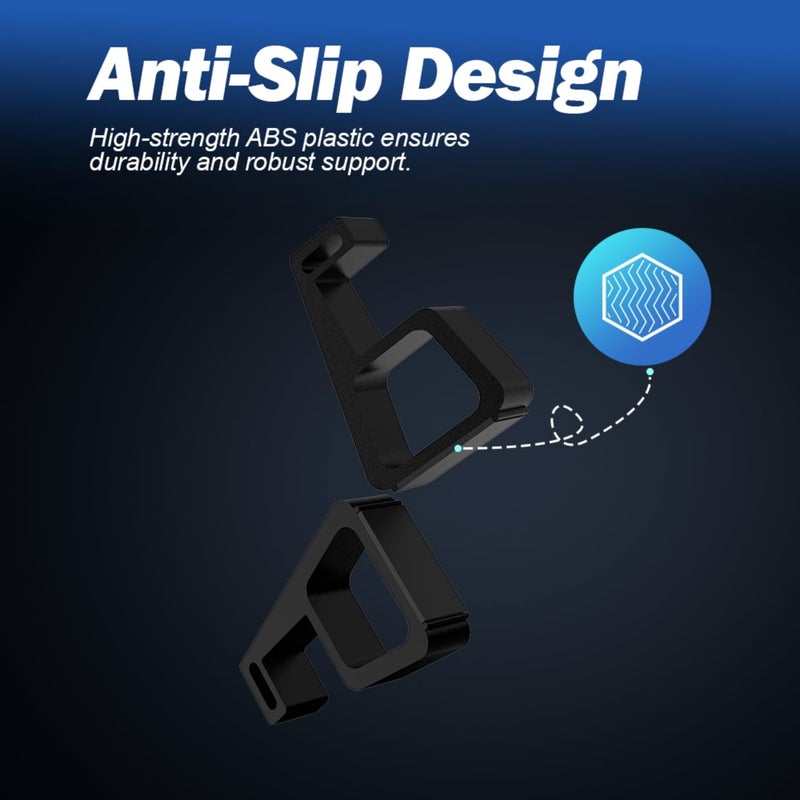 BitFunx 4PCS Cooling Bracket for PS4 Accessories - Updated Design for Secure Fit, Horizontal Vertical Stand for PS4 Fat/Slim/Pro Game Console (for PS4 Fat (black)) - Image 4